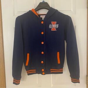 Illinois Kids Navy and Orange Hoodie